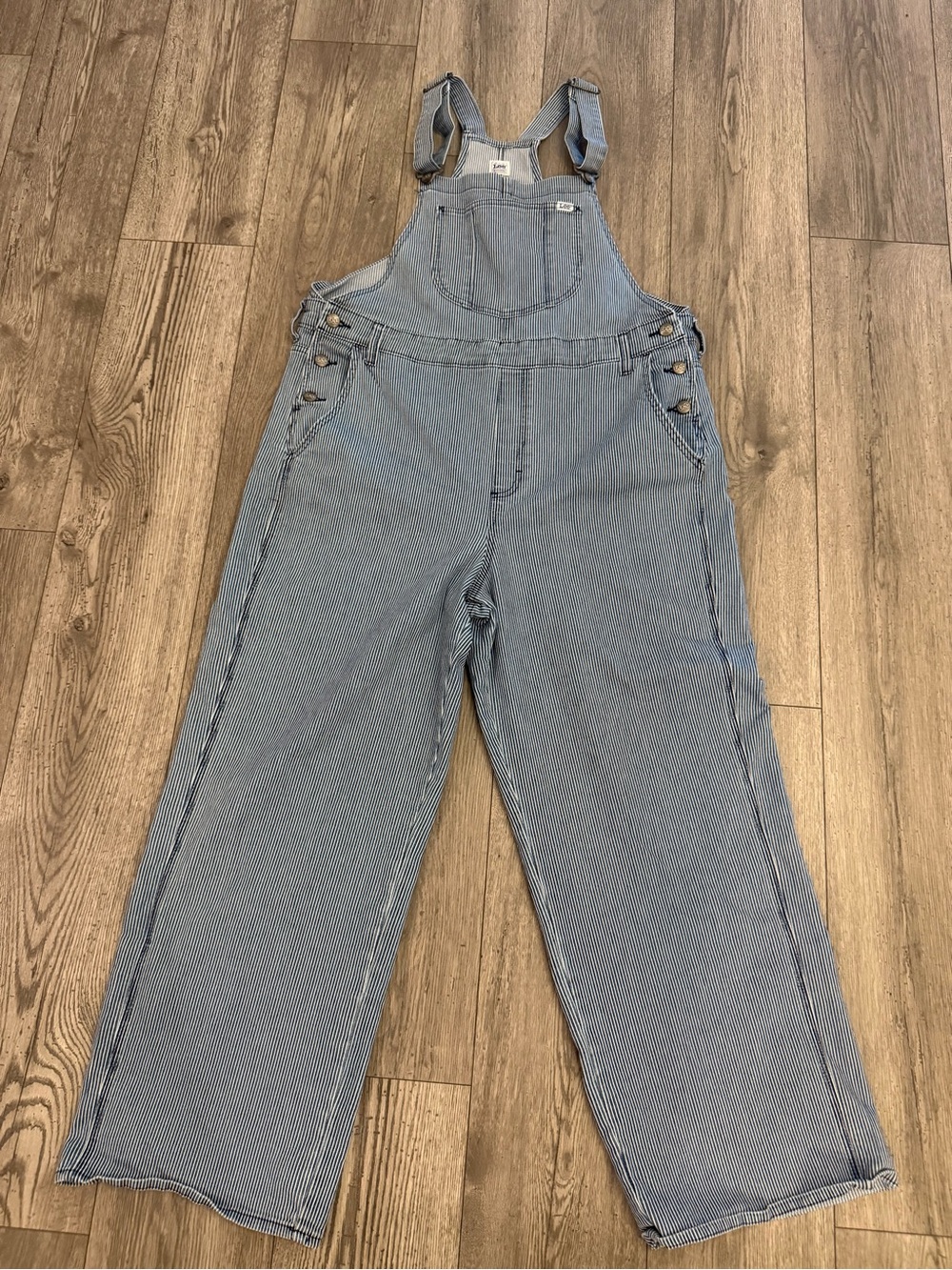 Lee Workwear Bib Hickory Striped Carpenter Size: XL Medium Pant Overalls